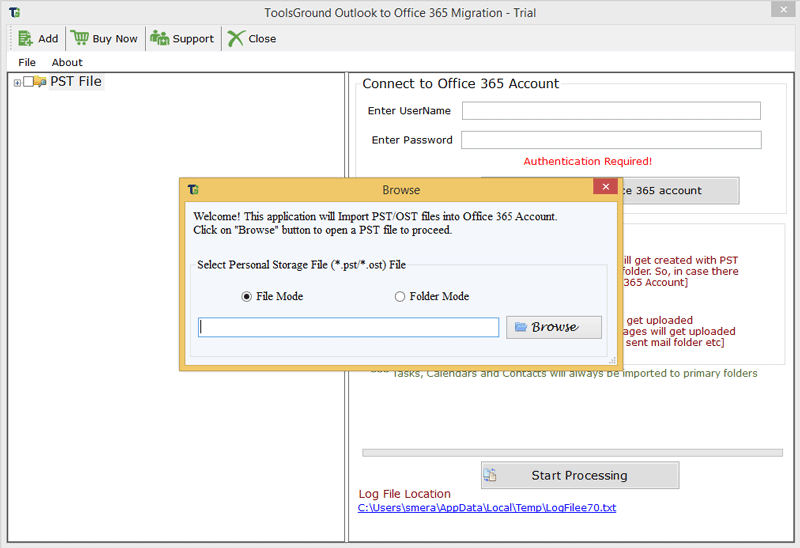 ToolsGround Outlook to Office 365 Windows 11 download